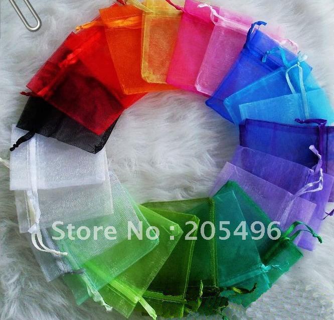  mixed colors wedding favor candy bag free shipping wholesale