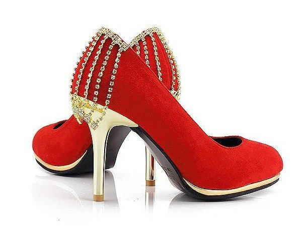 ln016 red leatyer 10cm heel dress shoes wedding shoes free shipping