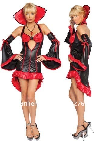 Sexy Vampire on Wholesale  Free Shipping  10pieces  Adult Sexy Elegant Vampire Costume