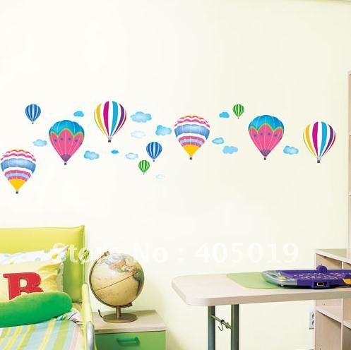 Window Stickers on Tc957 Air Balloon Stickers Airballoons Mural Art Wall Sticker Window