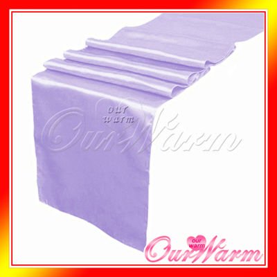  Light Purple Lilac Satin Table Runner 12x108 Wedding Party Decor Many 