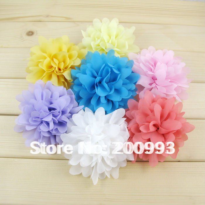 20 Lot 45 U pick color Flower clips floral hair wear hair accessory ivory