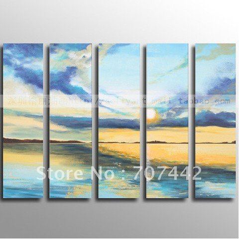 Wall  Canvas on Free Shipping Great Nature Wall Art Seascape Oil Paiting Canvas