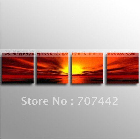 Wall  Canvas on Free Shipping Great Nature Wall Art Seascape Oil Paiting Canvas