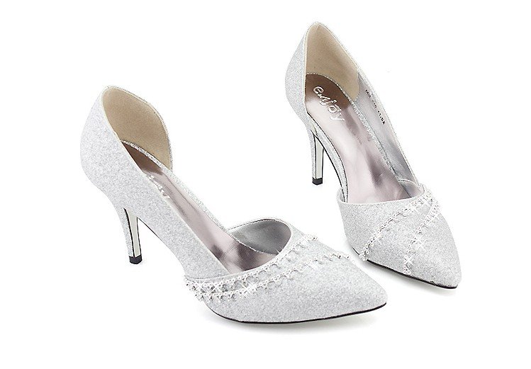 ln022 silver 85cm high heel shoes dress shoes wedding shoes free shipping