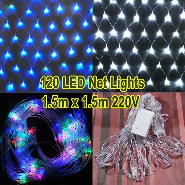 10pce lot 120 LED Net lights for Christmas Wedding Party Led holiday 