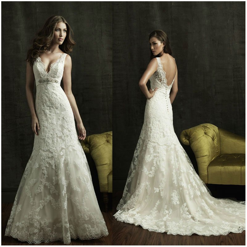 backless lace wedding dresses