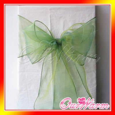 Wedding Reception Items on Organza Chair Sash Bow Wedding Party Supply Decorations Many Colors