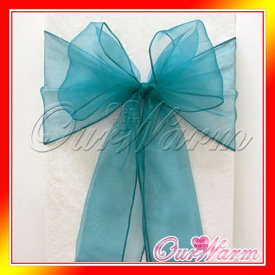 Blue Chairs on Free Shipping 50 Pieces New Teal Blue 7 X108  Organza Chair Sash Bow