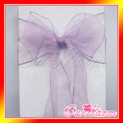 Free Shipping 50 Pieces Lavender Lilac Light Purple 7x108 Organza 