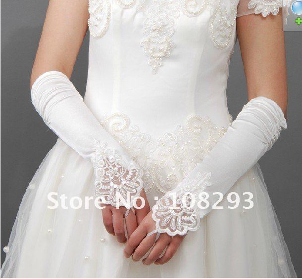 Free shipping Ivory bridal gloves dress gloves wholesale retail ladies 