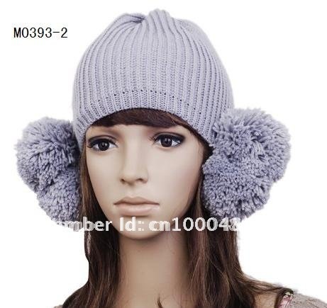 Wholesale Wedding on Knit Fitted Hats Knitted Hat Beanie Winter Lady Fashion Crochet Women