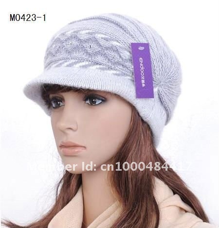 Ladies Fashion Hats on Hats Ladies Fashion Designer Knit Rabbit Fur Hat Newsboy Caps Women