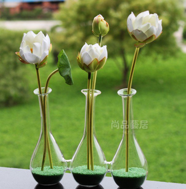 flower glass vase table crafts home decor sand Christmas or wedding gifs 
