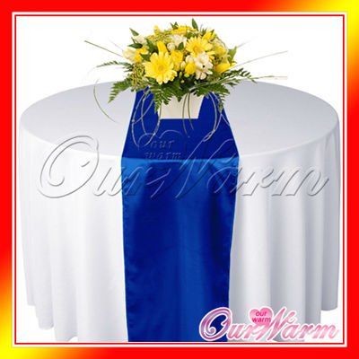  Blue 12x108 Satin Table Runners Wedding Party Supply Adornment Colors
