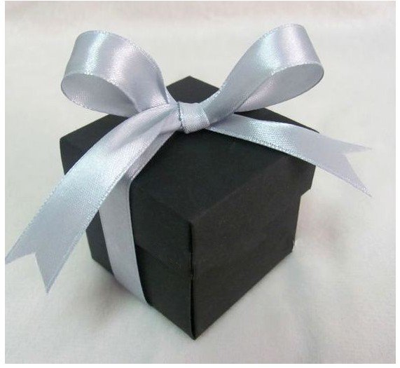 100 Black wedding decoration Tuxedo and Gown Favor Box Wedding candy 