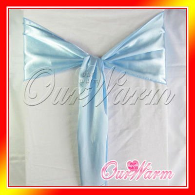 Wedding Reception Supply on Satin Chair Cover Sash Wedding Party Supply Adornment Many Colors Sale
