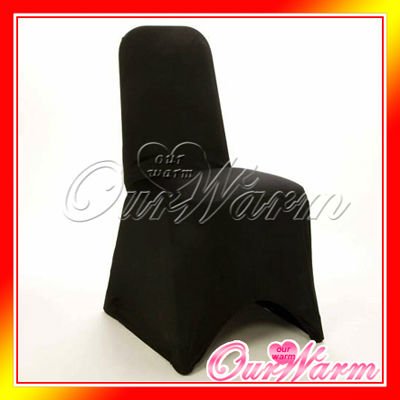 Free Shipping Brand New Black Spandex Chair Cover Lycra Wedding Party Supply