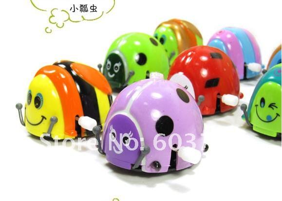 Reptile and somersault multicolor clockwork hot beetle ladybug toy wholesale