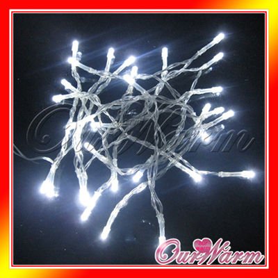 Free Shipping White 3M 30 LED Battery String Light Xmas Wedding Decoration