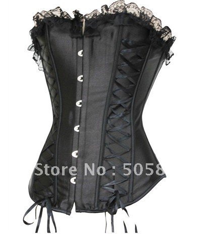 Free shipping Sexy corset body shaper women lace corset bustier 