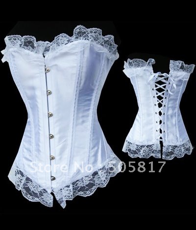 Drop ship Sexy lace corset bustier bridal wedding corset dress lingerie 