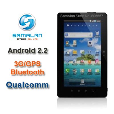 Android  Bluetooth on 2012 Top Sell 7  3g Gps Bluetooth Qualcomm Tablet Pc 3g Epad Gps