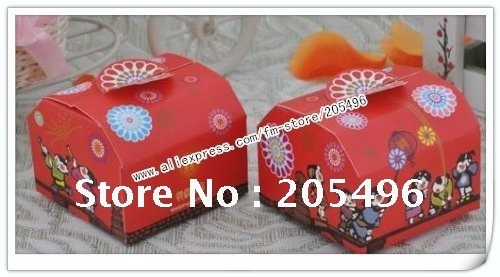 Free shipping cardboard CUPCAKE boxes wedding favor boxes candy box 