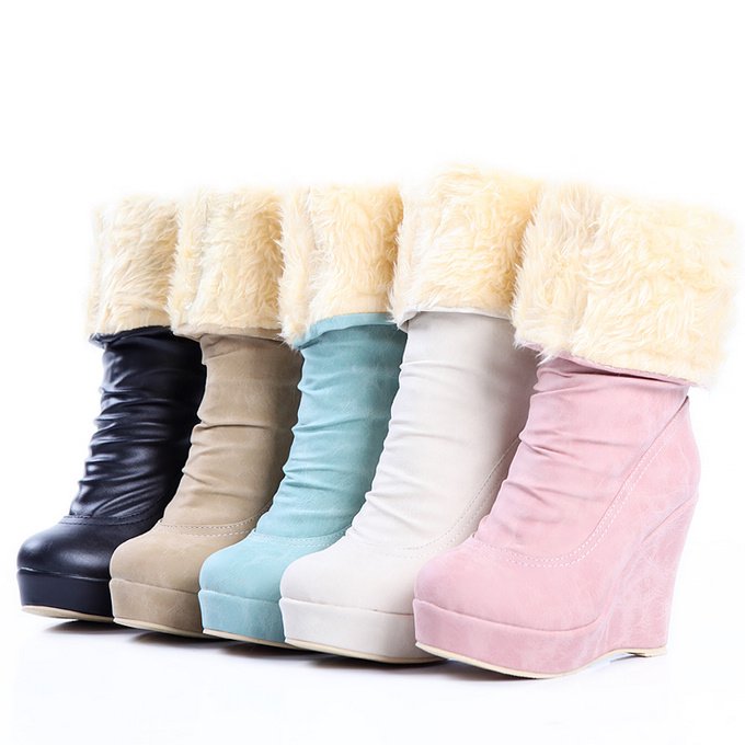  - ladies-fashion-boots-wedges-high-heel-women-s-half-pu-leather-boots-winter-shoes-4-colors