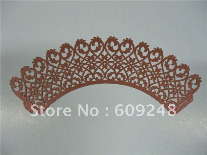 Free Shipping Wedding Cupcake WrappersBrown Cupcake Wrappers Wholesale 