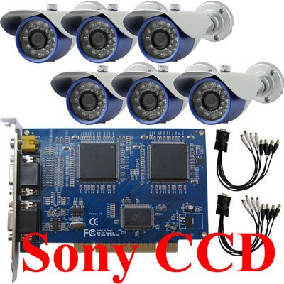 Security Camera Packages on Ccd Ir Camera 8ch Dvr Card Home Security System Cctv Camera System