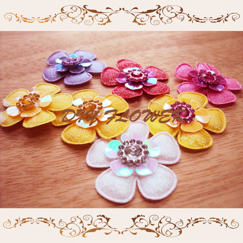 Free shipping 4cm hair diy wedding bow scrapbooking accessories rosette 