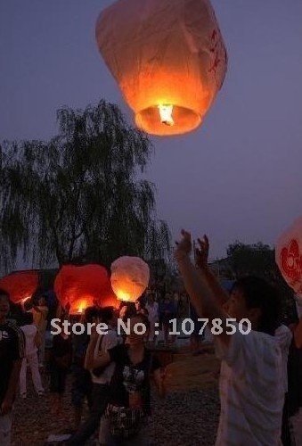 50pcs Sky Lanterns Wishing Lamp SKY CHINESE LANTERNS BIRTHDAY WEDDING PARTY