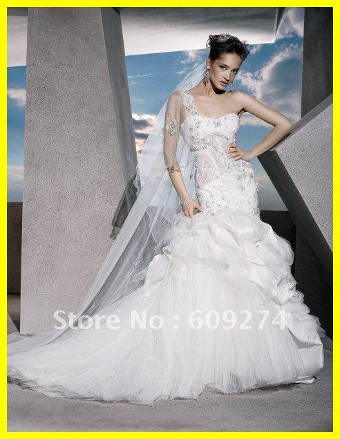 Strapless Backless Tulle Ruched Designer 2012 Ball gown Wedding Dresses