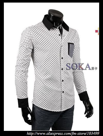 Summer Fashionshirts on Fashion Men S Long Sleeve Slim T Shirt  Casual Design T Shirts  Sk630