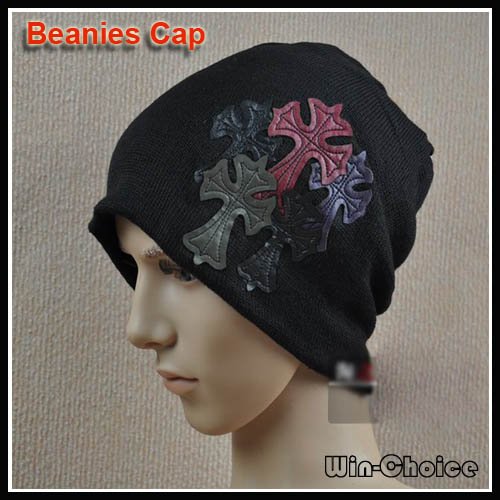 Wholesale 15pcs lot Fashionable Cross design Skull Caps Beanies Winter hats