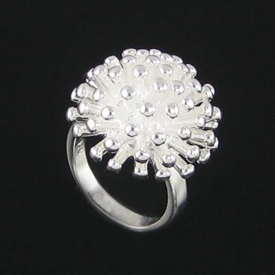 Flower Rings Costume Jewelry on Hot Silverjewelry Flower Ring Fashion Jewellery Silver Ring 925