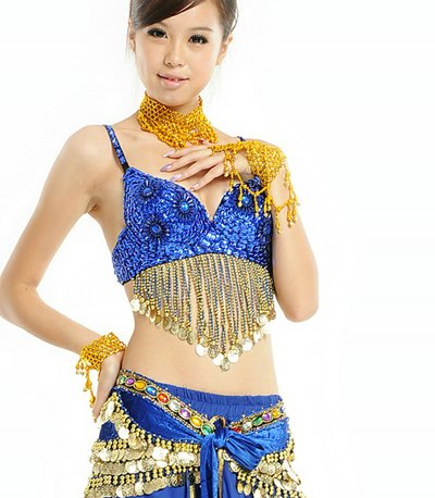 Belly Dancing Clothes on Full Of Crystals 4colors  Belly Dance Costume Indain Dancing Clothing