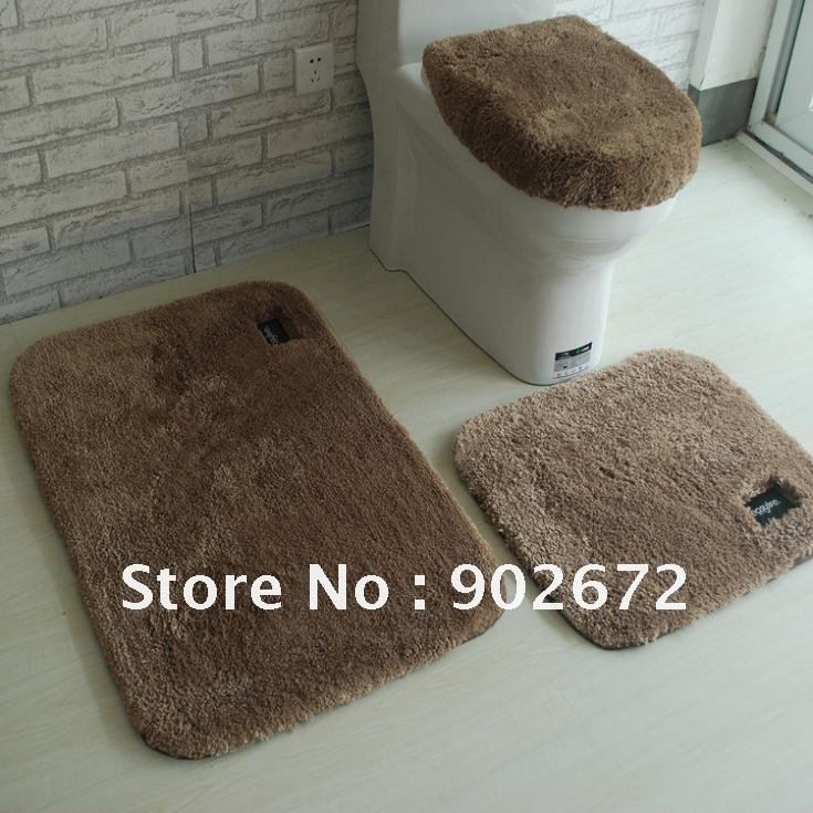 brown bathroom rug sets