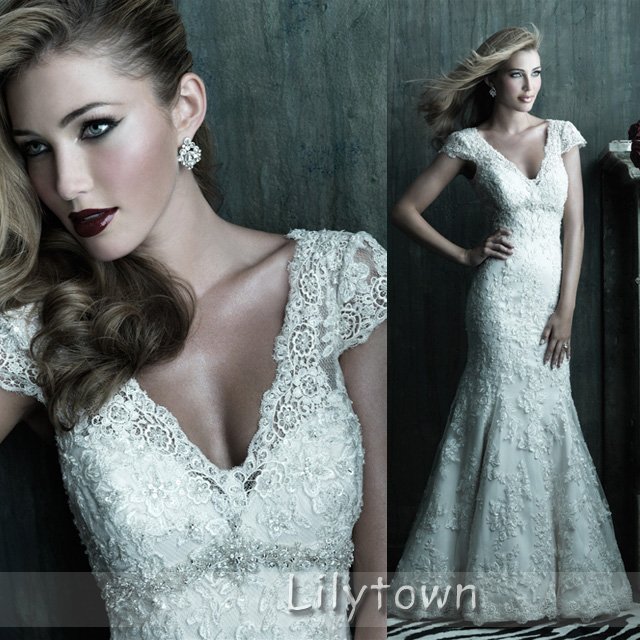 Wholesale Best Selling 2012 Mermaid Trumpet Wedding Dresses Strapless Ruch