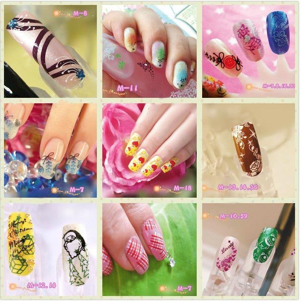 New Hot Nail Salon Nail Art Pattern Printing Plate Template DIY Nail New Hot Nail Salon Nail Art Pattern Printing Plate Template DIY Nail