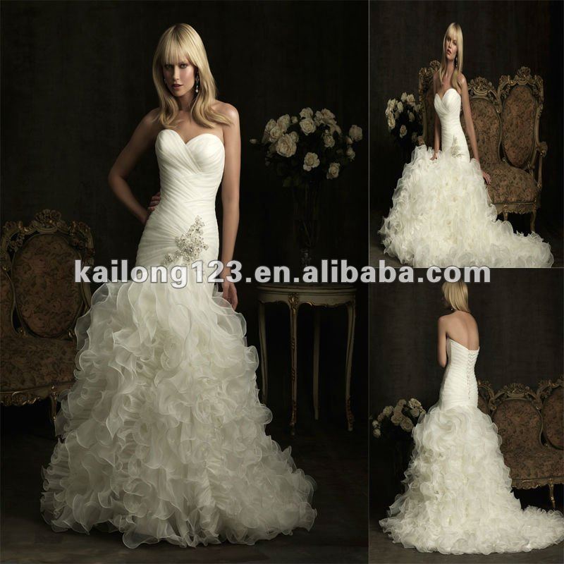 Fantastic Sweetheart Fit and Flare Court train Crystal Beading Ruched 