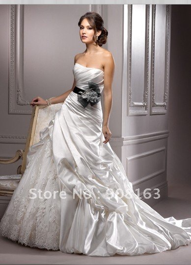 Romance Classic Wedding Gowns with Stunning Corded Lace Embellished with 