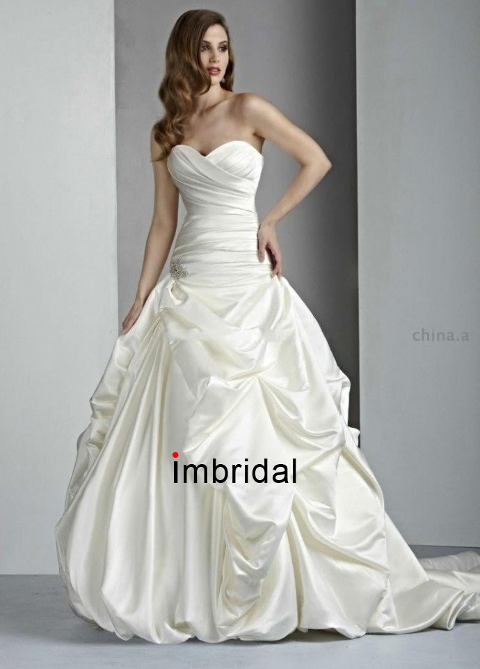 2012 New white ivory lace wedding dress custom size 