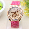 10 color Hot selling leather strap butterfly watches women rhinestone watches for women dress watches quartz watch 1pcs/lot