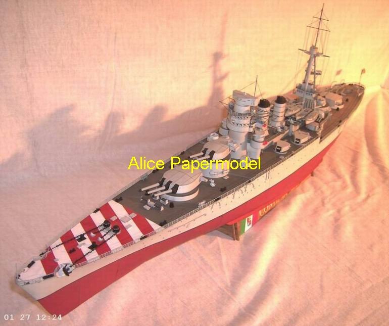 World War Battleships. papermodel] World War II