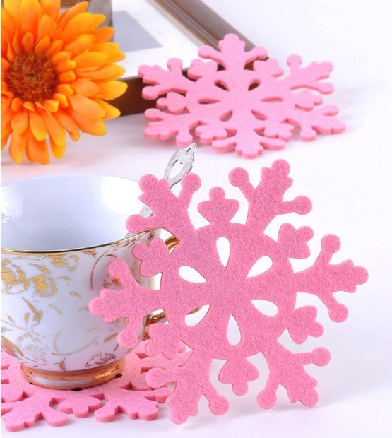 100 guarantee newest wedding gift winter wedding decoration cup mat