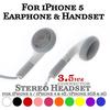 1.2m 3.5mm Stereo Earphone Headset Headphone Earpods Kopfhorer for Iphone 5 5S 5C Iphone 4 4S Iphone 3G Free Shipping
