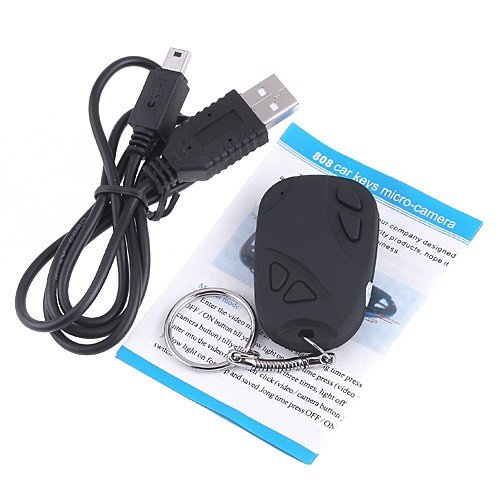 Mini 808 Car Key Chain Hidden Digital Video Kamera Camera Spy DVR DV 