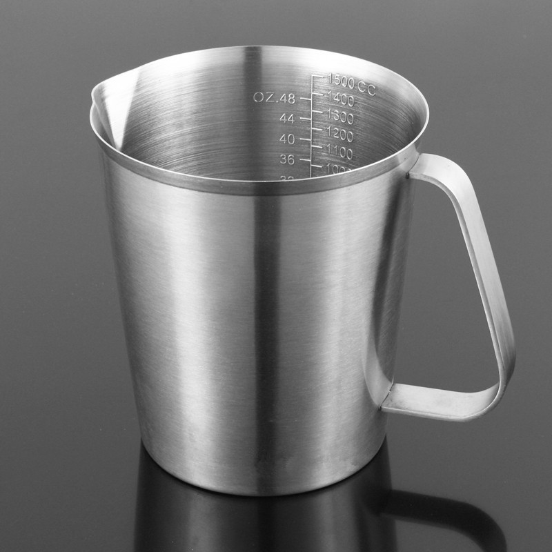 Free Shipping 1mm Thick 500ml Stainless Steel Measuring Cup With Handle ...